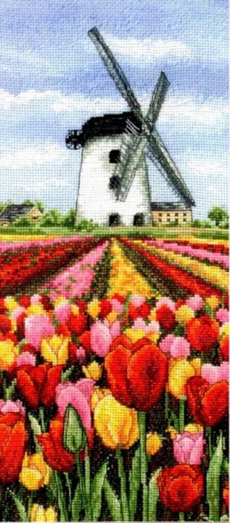 Набор для вышивания Anchor PCE0806 Dutch Tulips Landscape