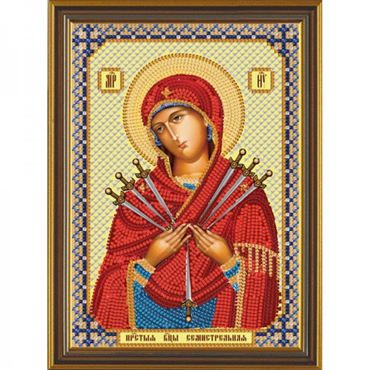Набор для вышивания Нова Слобода С6010 Пресвятая Богородица Семистрельная