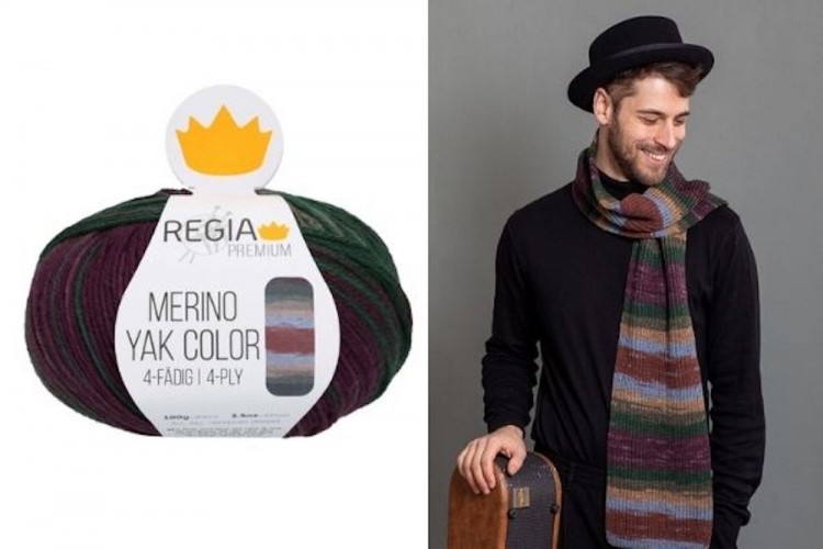 Пряжа для вязания Regia Premium 9801640 Merino Yak Color 4-ply (Мерино Як Колор 4 нитки)