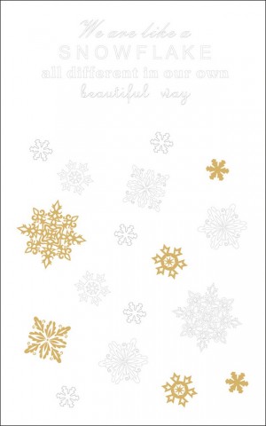 Rayher 60957000 Наклейки для декорирования поверхностей "Снежинки и надписи"