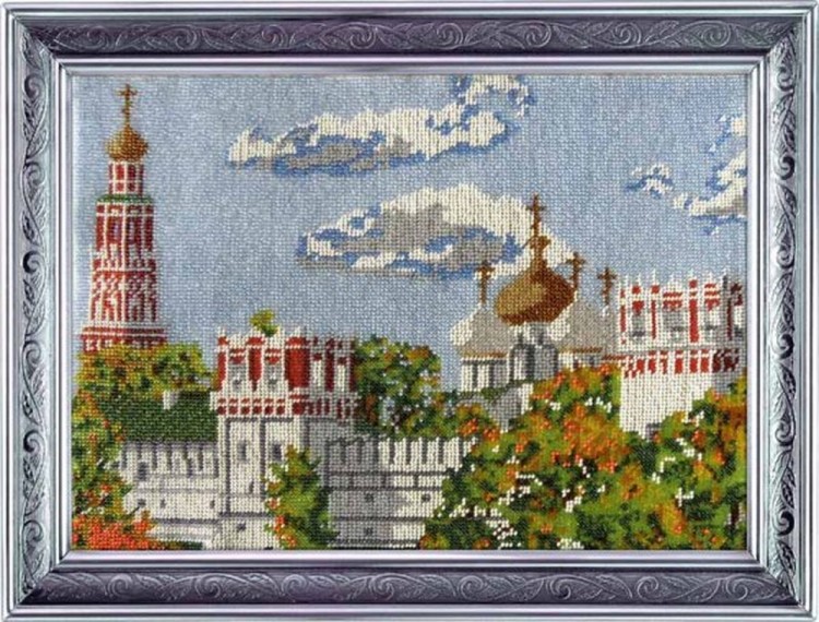Набор для вышивания Вышиваем бисером В-28 Новодевичий монастырь