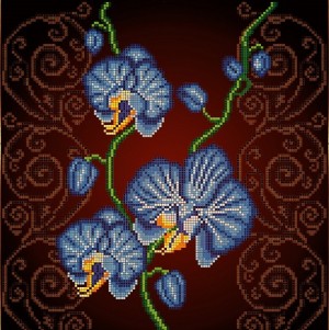 Божья коровка 0031 Орхидея голубая