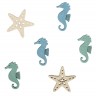 Rayher 46042000 Декоративные элементы "Морские звезды и коньки "