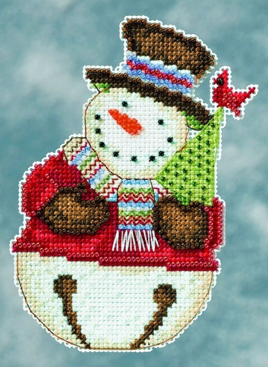 Набор для вышивания Mill Hill DM204105 Снеговик Frank