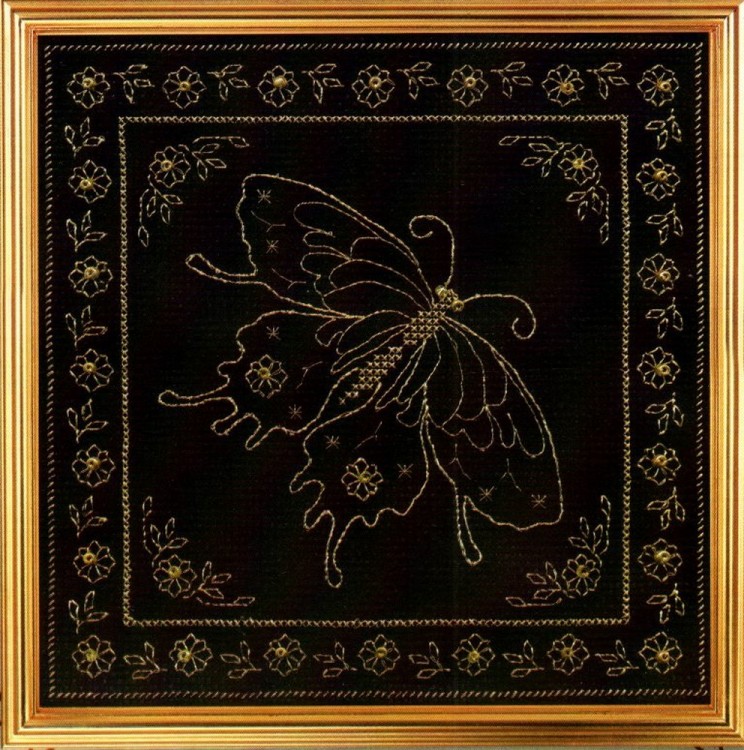 Набор для вышивания Панна O-0811 (О-0811) Золотая бабочка