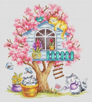 Многоцветница МКН 60-14 Кошкин дом (весна)