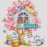 Набор для вышивания Многоцветница МКН 60-14 Кошкин дом (весна)