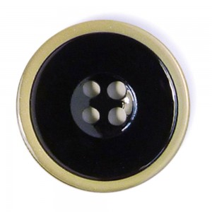 Disboton 14940-15-00004/4 Пуговицы Elegant, черный с медью