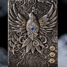 Огненный феникс блокнот серебро с 3-d обложкой