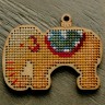 Набор для вышивания Ёлки-иголки 0014.15 Елочная игрушка "Золотой слон"