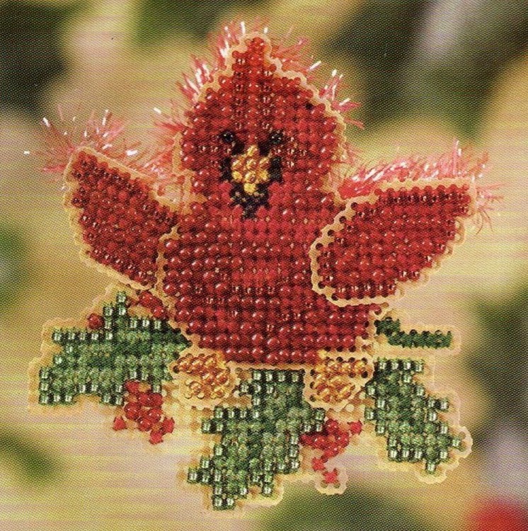 Набор для вышивания Mill Hill MH187303 Christmas Cardinal