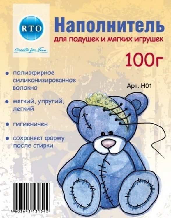 РТО H01 Наполнитель для подушек и мягких игрушек 100г