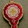 Набор для вышивания Ёлки-иголки 0014.16 Елочная игрушка "Красный фонарик"