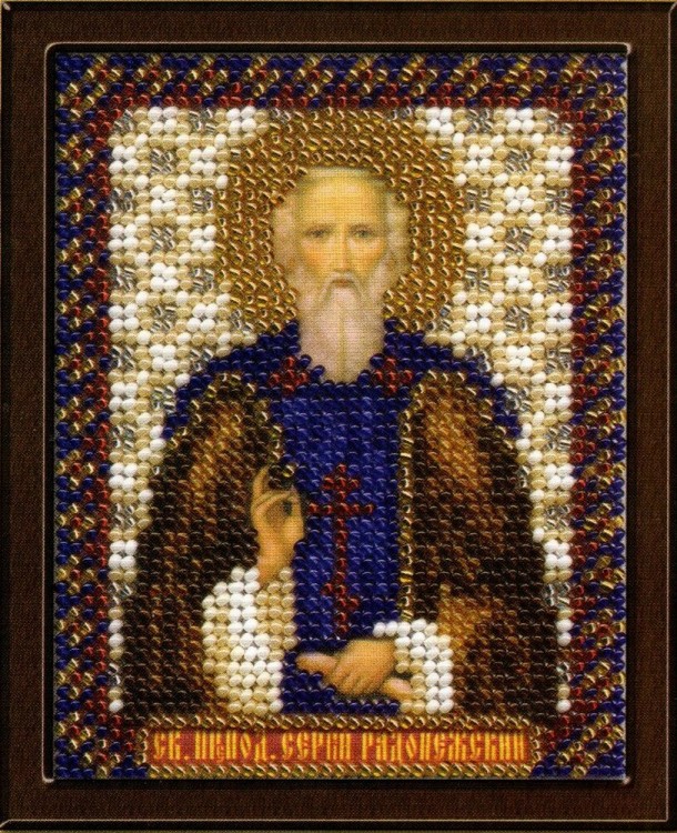 Набор для вышивания Панна CM-1303 (ЦМ-1303) Икона Святого преподобного Сергея Радонежского