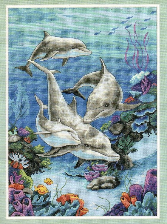 Набор для вышивания Dimensions 03830 The Dolphins' Domain