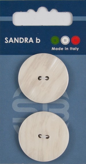 Sandra CARD013 Пуговицы, белый