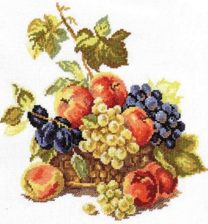 Набор для вышивания Алиса 5-04 Яблоки и виноград