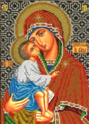 Вышиваем бисером L-144 Богородица Донская