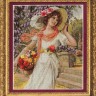 Набор для вышивания Панна VH-1480 (ВХ-1480) Девушка с корзиной цветов