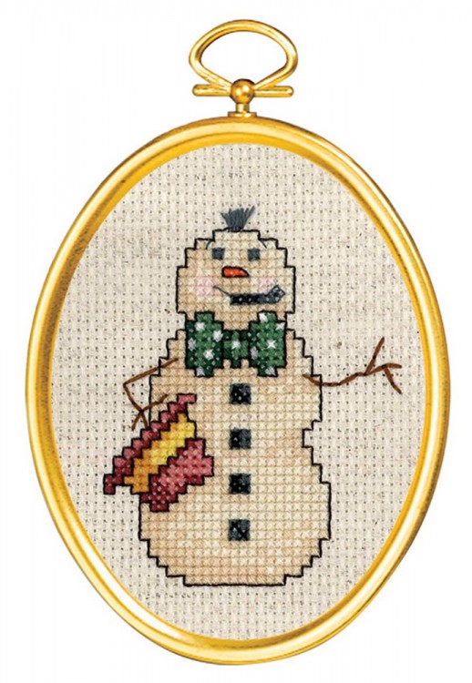 Набор для вышивания Janlynn 021-1793 Снеговик с сигареткой