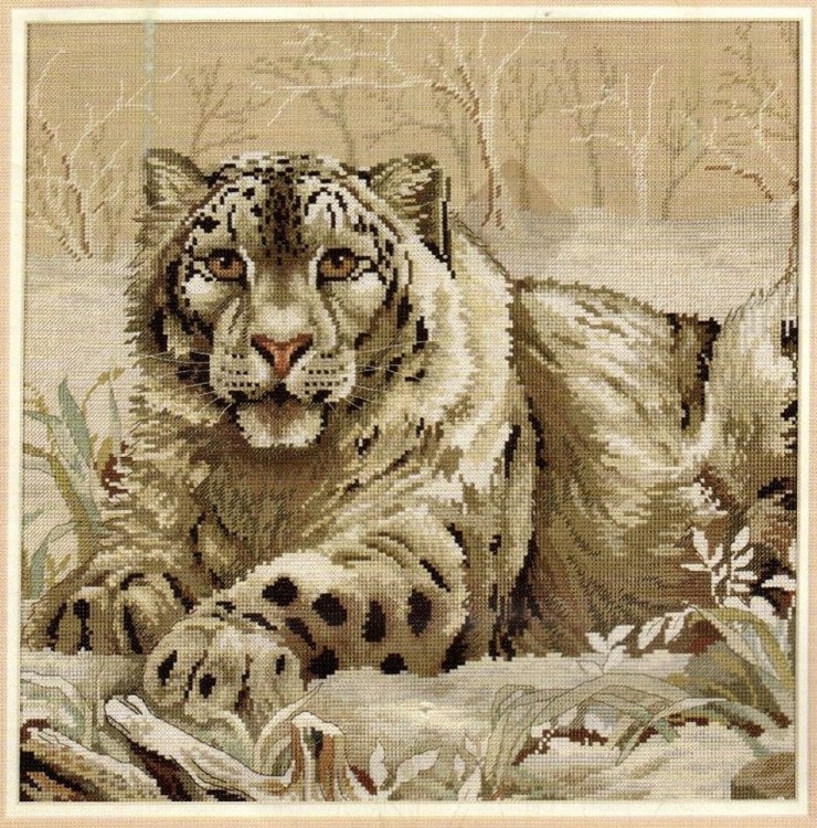 Набор для вышивания Dimensions 03835 The Snow Leopard (made in USA)