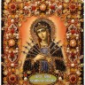 Набор для вышивания Образа в каменьях 77-ц-14 Богородица Семистрельная