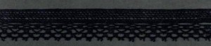 IEMESA 2010/14 Мерсеризованное хлопковое кружево, ширина 20 мм, цвет черный
