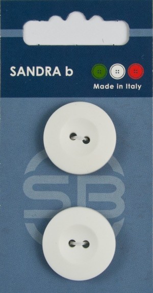 Sandra CARD016 Пуговицы, белый