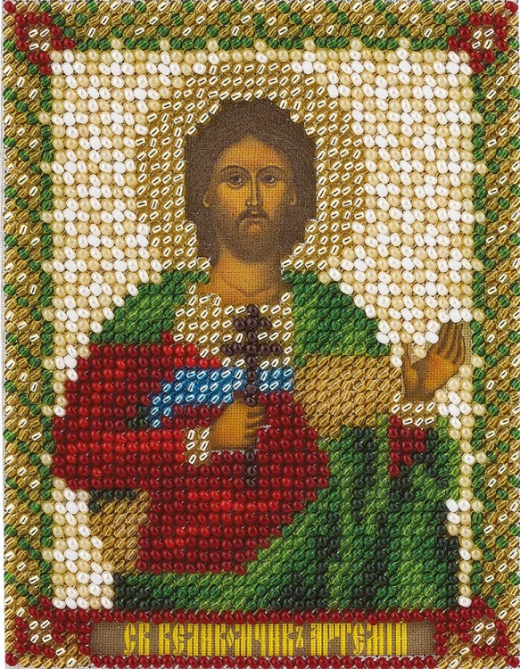 Набор для вышивания Панна CM-1440 (ЦМ-1440) Икона Святого Великомученика Артемия