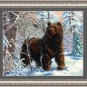 Набор для вышивания Золотые Ручки Ж-019 Медведь и синичка