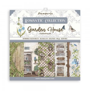 Stamperia SBBL102 Набор бумаги для скрапбукинга "Romantic Garden House"