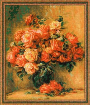 Риолис 1402 "Букет роз" по мотивам картины Пьера Огюста Ренуара