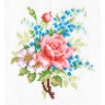 Набор для вышивания Многоцветница МКН 04-14 Роза и незабудки