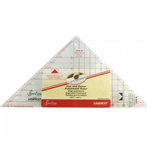 Hemline NL4207 Линейка-треугольник для кроя блока «Летящие гуси» от 1" до 5"