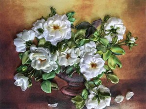 Каролинка КЛ(Н)-3047 Белые розы