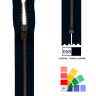 Kleiber 698-04 Застежка-молния металлическая, неразмъемная, 5 мм, 8 см, темно-синий