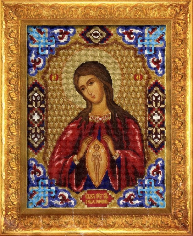 Набор для вышивания Панна CM-1469 (ЦМ-1469) Икона Божьей Матери "В родах Помощница"