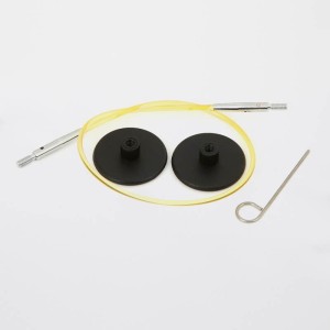 KnitPro Тросик для съемных спиц, заглушки 2шт, кабельный ключик, цветной