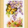 Набор для вышивания Vervaco PN-0155954 Цветы и бабочки (3 сюжета)