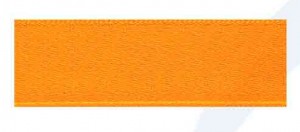 SAFISA 110-6,5мм-202 Лента атласная двусторонняя, ширина 6.5 мм, цвет 202 - ярко-оранжевый