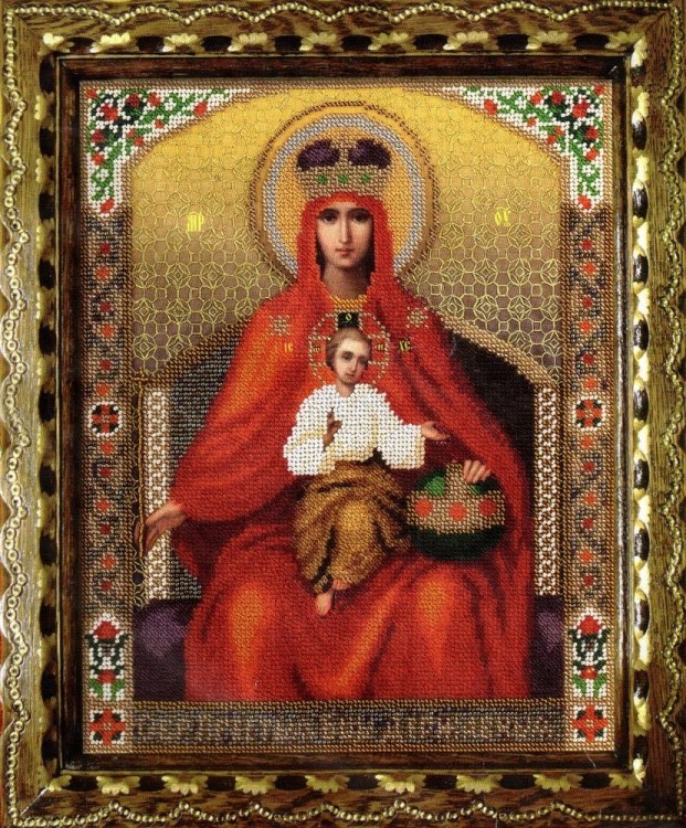 Набор для вышивания Панна CM-1477 (ЦМ-1477) Икона Божьей Матери "Державная"