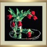 Набор для вышивания Овен 318 Тюльпаны на черном