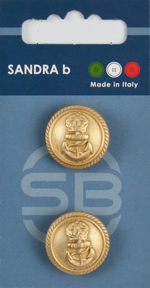 Sandra CARD222 Пуговицы, золотой матовый