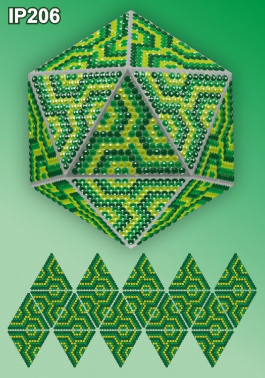 Набор для вышивания Вдохновение IP206 Мозаика. Зеленый