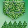 Набор для вышивания Вдохновение IP206 Мозаика. Зеленый
