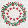 Набор для вышивания Acufactum 2148 Рождественский венок со звездами
