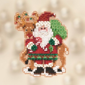 Mill Hill MH182305 Santa and Rudolph (Санта и олень)