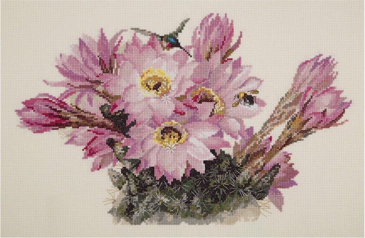 Набор для вышивания Панна C-1987 (Ц-1987) Цветущий кактус