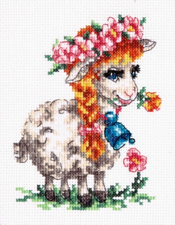 Набор для вышивания Чудесная игла 18-81 Красавица овечка