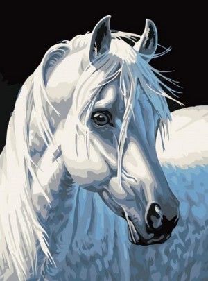 Белоснежка 230-CE Белая лошадь